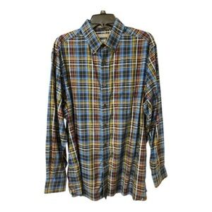 Daniel Cremieux Multicolor Non-Iron Plaid Button Down Dress Shirt